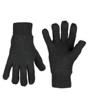 Gants d'hiver Mil-Tec en maille acrylique doublés Thinsulate avec poignet élastique