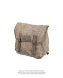 Musette militaire type US modèle M36 en coton, pièce d'occasion portée