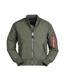 Blouson aviateur type MA1 Summer Mil-Tec en nylon sans garnissage avec poche de bras