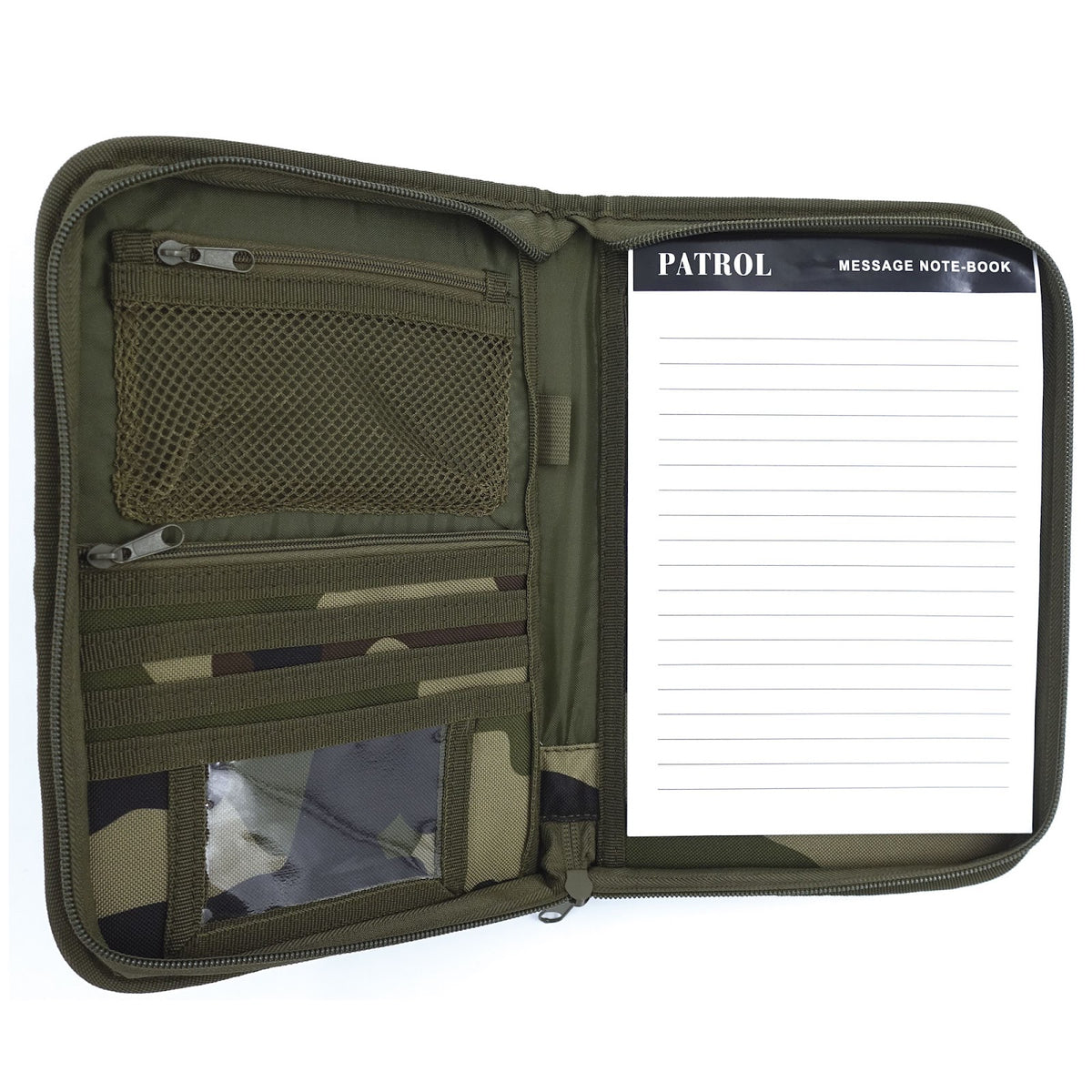 Pochette porte-documents OPEX A5 polyester à glissière avec bloc-notes fourni