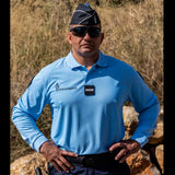 Polo Gendarmerie Patrol Equipement manches longues maille piquée polyester Cooldry