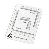 Accessoire topographique Orientsport Carré de report UTM-GPS trois échelles, plastique transparent