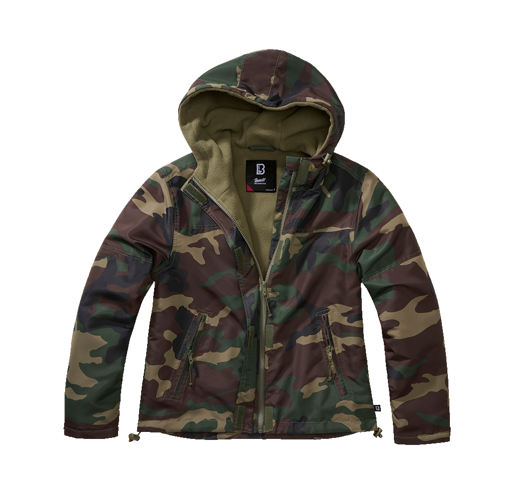 Veste coupe-vent Brandit coupe femme doublée polaire capuche et poches à glissière