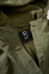 Veste coupe-vent Brandit coupe femme doublée polaire capuche et poches à glissière