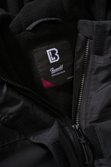 Veste coupe-vent Brandit coupe femme doublée polaire capuche et poches à glissière