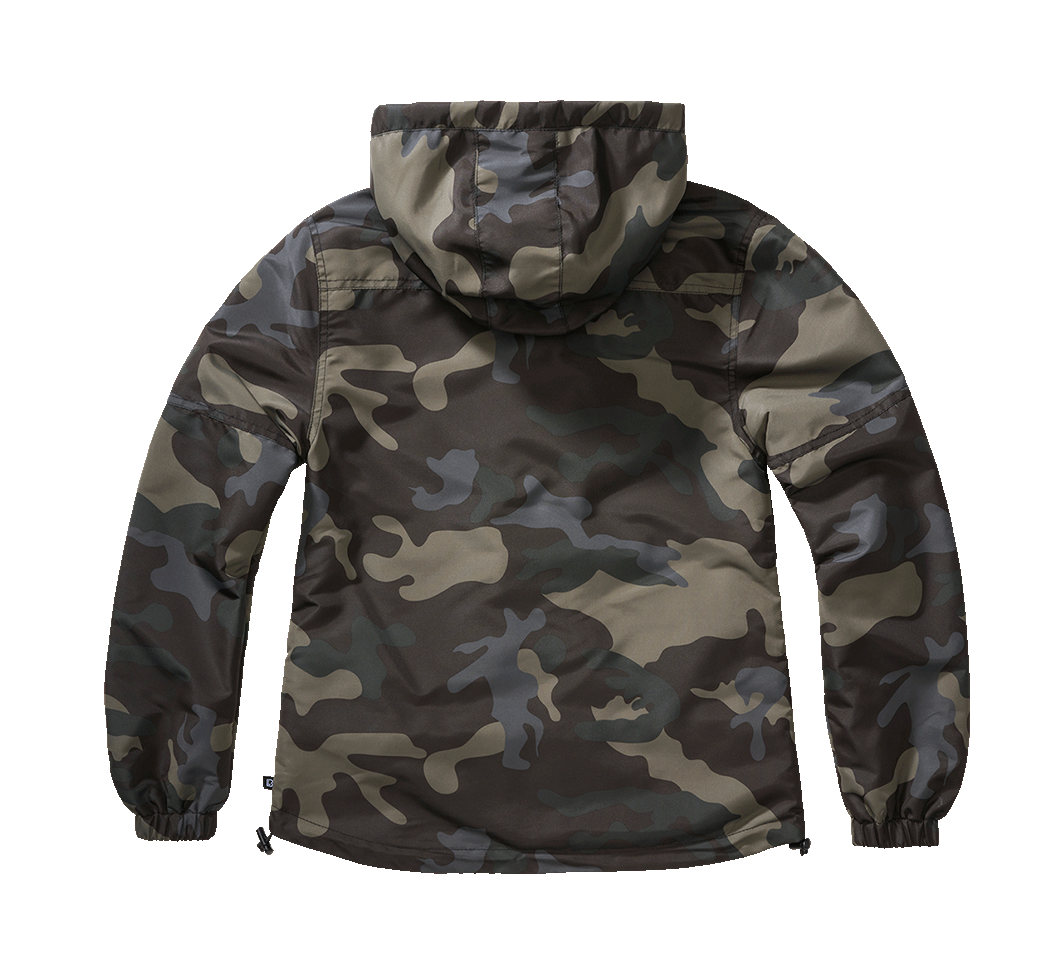 Veste coupe-vent Brandit coupe femme doublure filet respirante capuche à cordon