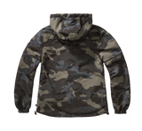 Veste coupe-vent Brandit coupe femme doublure filet respirante capuche à cordon
