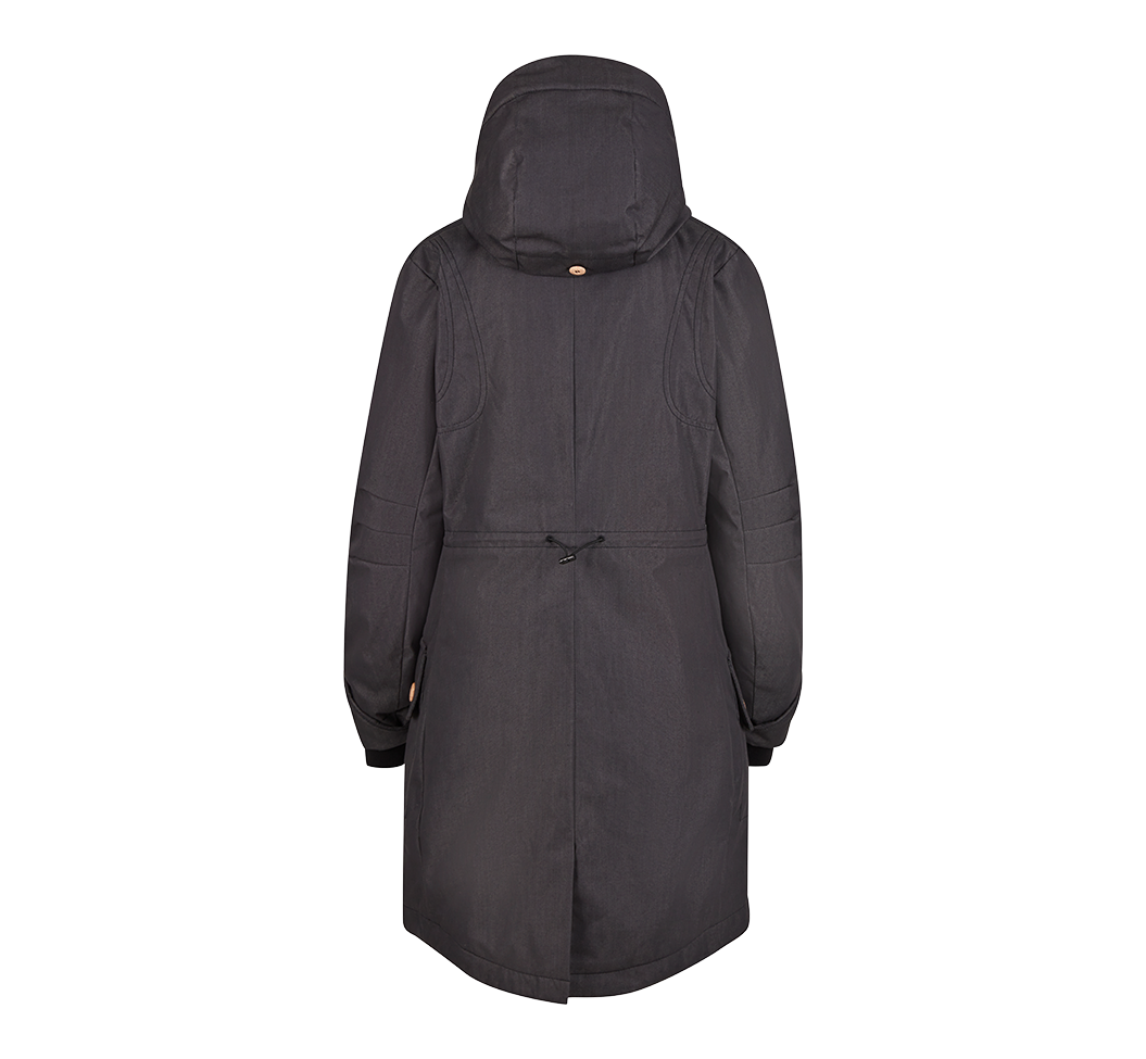 Parka Brandit Mayleene coupe femme longue capuche doublée et envers enduit polyuréthane