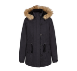 Parka Brandit Nila coupe femme en coton doublée col en fourrure synthétique amovible