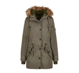 Parka Brandit Emma coupe femme en coton doublée capuche et quatre poches