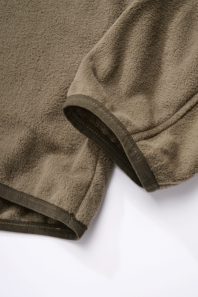 Polaire Brandit Fleece Troyer 170 g/m² col montant et poche de poitrine dissimulée