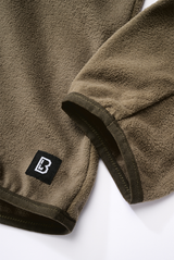 Polaire Brandit Fleece Troyer Ripstop 170 g/m² épaules et coudes renforcés poche de bras
