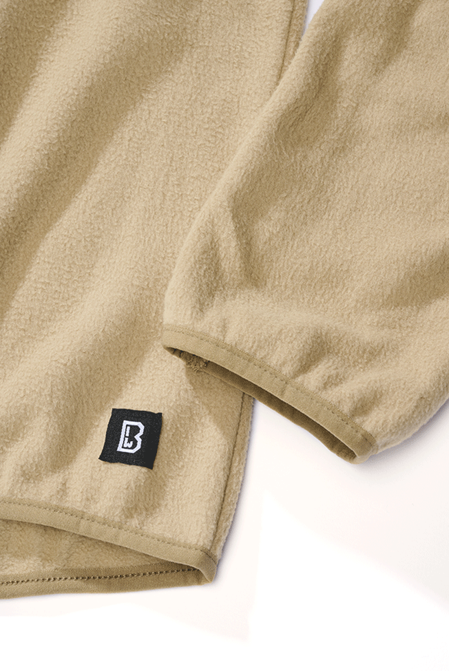 Polaire Brandit Fleece Troyer Ripstop 170 g/m² épaules et coudes renforcés poche de bras