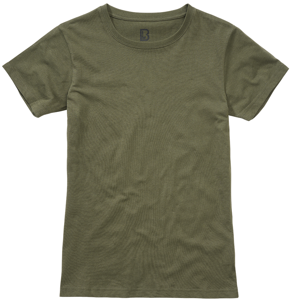 T-shirt Brandit coupe femme en coton 160 g par m² col rond et manches courtes
