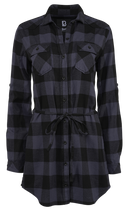 Chemise Brandit Lucy coupe femme à carreaux manches longues deux poches poitrine
