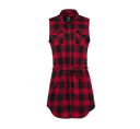 Chemise Brandit Gracey coupe femme à carreaux sans manches deux poches poitrine