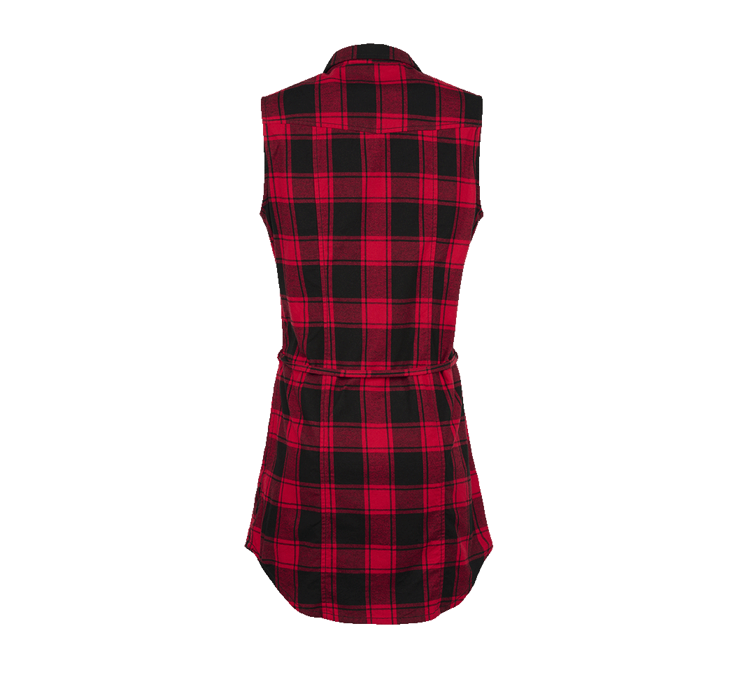 Chemise Brandit Gracey coupe femme à carreaux sans manches deux poches poitrine