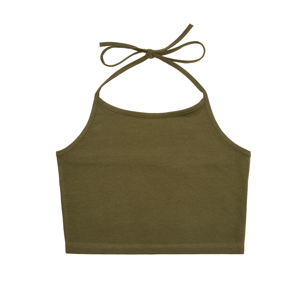 Débardeur Brandit coupe femme en jersey simple bretelles à nouer et dos élastiqué