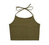 Débardeur Brandit coupe femme en jersey simple bretelles à nouer et dos élastiqué