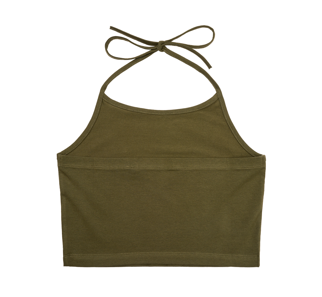 Débardeur Brandit coupe femme en jersey simple bretelles à nouer et dos élastiqué