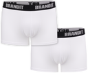 Caleçon Brandit Boxer Logo lot de deux en coton extensible à large ceinture élastique