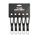 Mousquetons porte-matériel Tac Maven en aluminium 7 mm par cinq avec anneau de liaison