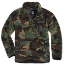 Polaire Brandit Teddyfleece Troyer doublée col montant quatre poches et bas élastiqué