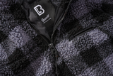 Polaire Brandit Teddyfleece Troyer doublée col montant quatre poches et bas élastiqué