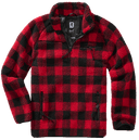Polaire Brandit Teddyfleece Troyer doublée col montant quatre poches et bas élastiqué