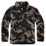 Polaire Brandit Teddyfleece Troyer doublée col montant quatre poches et bas élastiqué