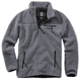 Polaire Brandit Teddyfleece Troyer doublée col montant quatre poches et bas élastiqué
