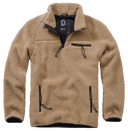 Polaire Brandit Teddyfleece Troyer doublée col montant quatre poches et bas élastiqué