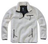 Polaire Brandit Teddyfleece Troyer doublée col montant quatre poches et bas élastiqué