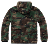 Polaire Brandit Teddyfleece Worker à capuche doublée quatre poches fermeture centrale