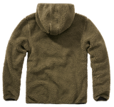 Polaire Brandit Teddyfleece Worker à capuche doublée quatre poches fermeture centrale