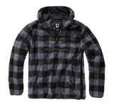 Polaire Brandit Teddyfleece Worker à capuche doublée quatre poches fermeture centrale