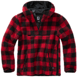 Polaire Brandit Teddyfleece Worker à capuche doublée quatre poches fermeture centrale