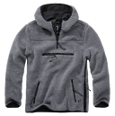 Polaire Brandit Teddyfleece Worker à capuche doublée quatre poches fermeture centrale