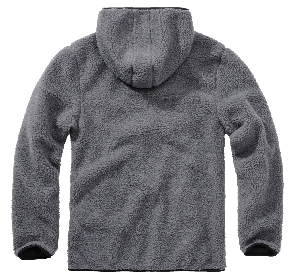 Polaire Brandit Teddyfleece Worker à capuche doublée quatre poches fermeture centrale