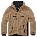 Polaire Brandit Teddyfleece Worker à capuche doublée quatre poches fermeture centrale