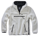Polaire Brandit Teddyfleece Worker à capuche doublée quatre poches fermeture centrale
