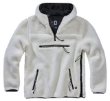 Polaire Brandit Teddyfleece Worker à capuche doublée quatre poches fermeture centrale