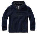 Polaire Brandit Teddyfleece Worker à capuche doublée quatre poches fermeture centrale