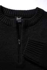 Pull Brandit Army en maille polyacrylique col rond à fermeture éclair et bords côtes