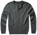 Pull Brandit Army en maille polyacrylique col rond à fermeture éclair et bords côtes