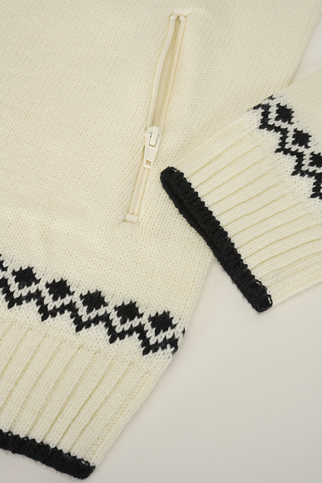 Gilet Brandit Norwegian Cardigan maille polyacrylique col doublé polaire deux poches