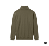 Sweat Brandit Plüsch Troyer en coton col montant à fermeture éclair et bords côtes