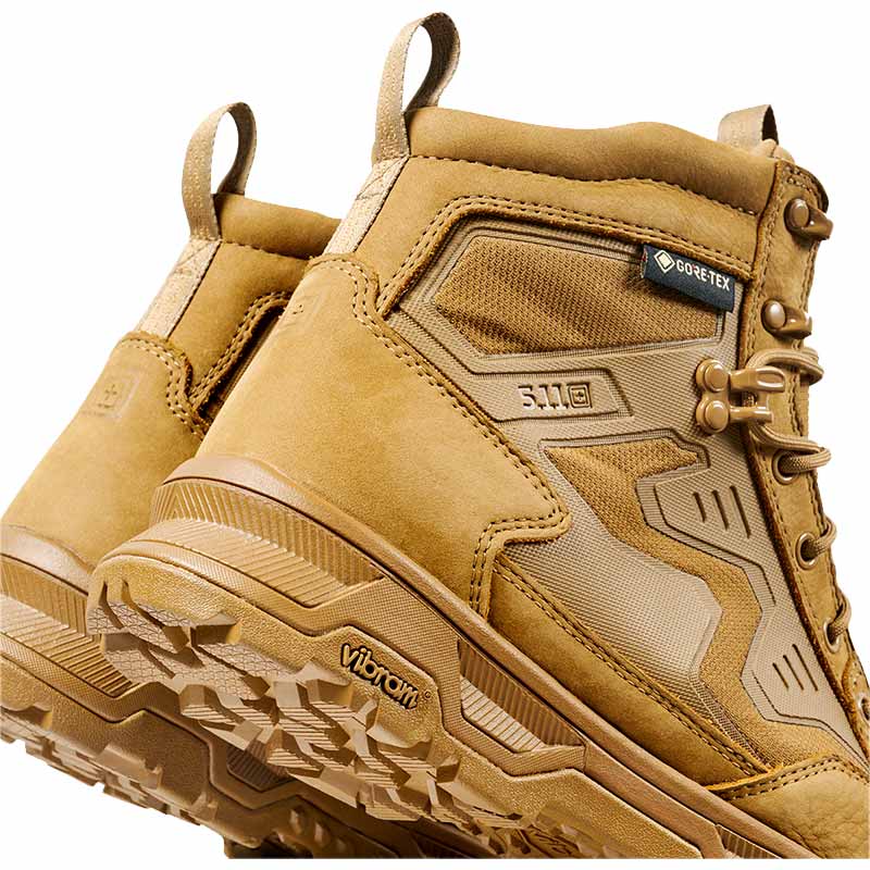 Chaussures tactiques 5.11 Tactical A/T Elite GORE-TEX 6 pouces cuir pleine fleur semelle Vibram