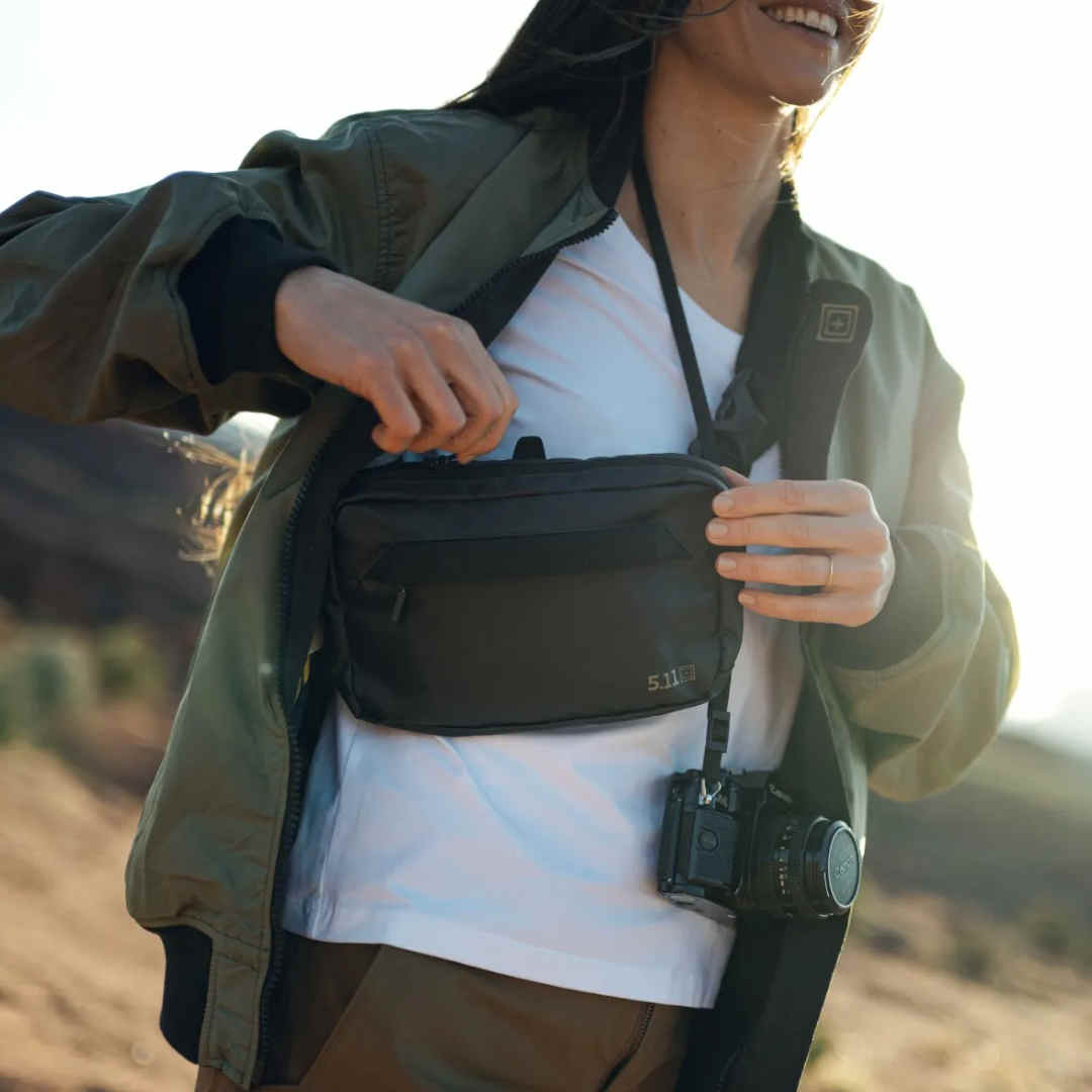 Sacoche de ceinture 5.11 Tactical AllHaula 2 litres en nylon enduit avec passants MOLLE