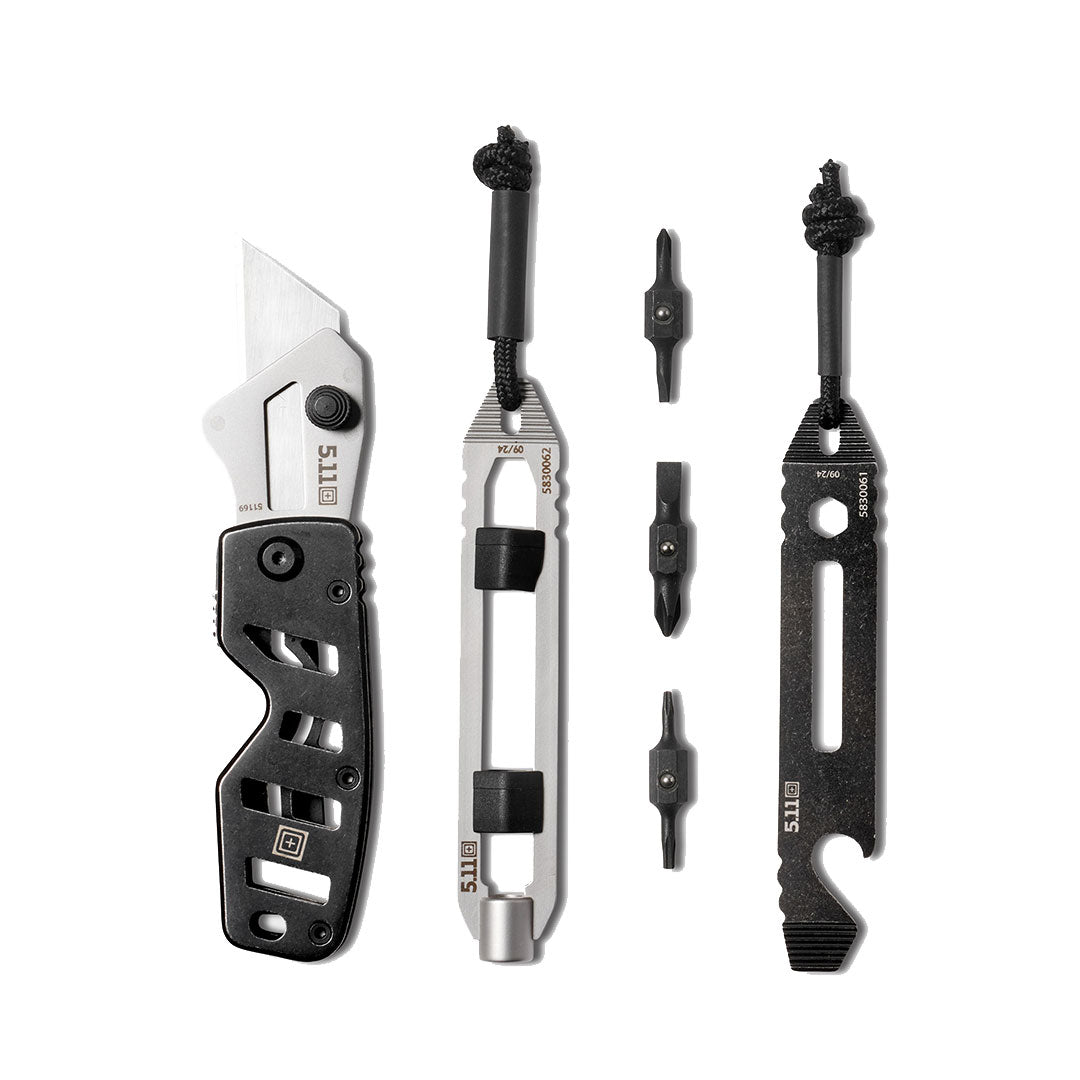 Kit d'outils 5.11 Tactical Utility Gift Set 3 pièces couteau porte-embouts et multifonction